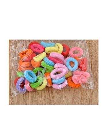 50pcs Mini Colorful Hair Ties for Girls | Elastic & Practical Hair Accessories - Buy Online on GoSupps.com