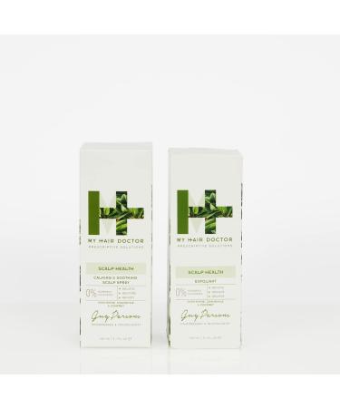 Hair Doctor Vegan Scalp Exfoliator & Smoothing Spray Set - Dry Scalp Treatments - Scalp Protection & Dandruff Treatment - Buy Online on GoSupps.com