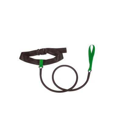 Strechcordz Zug rope Aqua-Gym Short-Belt |Swimming training u. Running training |1.20 m |Latex train rope |Nylon fastening |Neoprene belly belt |For swimmers triathletes green train strength 3.6-10.8 kg