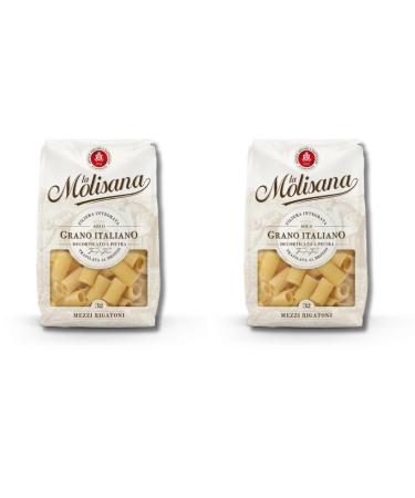 La Molisana Pasta Rigatoni N.32 500g | Premium Rigatoni Pasta From Italy (2x500g)