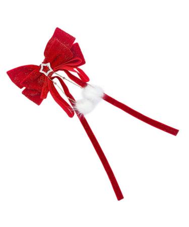 Abaodam Hairpin Red Hair Bow Bows Hair Accessories Women Hair Bows Red Bow Ponytail Bow Hair Clip Scrunchies for Women Hair Accessories for Girls Hair Clips Fabric Big Bow Miss Red Ribbon