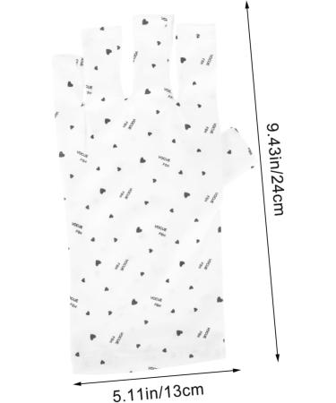 Beaupretty 2 Pairs Nail Gloves Nail Art Gel Uv Fingerless Gloves Uv Gloves Gel Nail Lamp Gloves Uv Lamp Glove for Gel Nails Protecting Fingerless Gloves Led Protector Polyester Miss 24x13cm - Buy Online on GoSupps.com