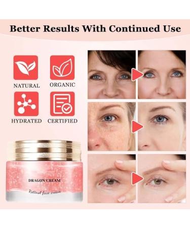KLIFE Dragons Blood Easy Cream 2PCS Retinol Dragon Blood Face Cream Firm Anti Wrinkle Cream for Women Moisturizer Nourishing Rejuvenating Cream - Buy Online on GoSupps.com