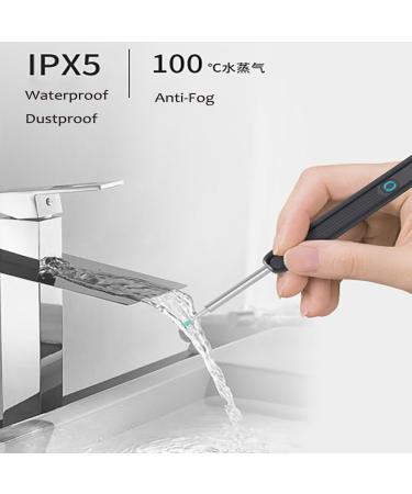 Ear Wax Removal Tool with Camera and Light | Ear Cleaner Kit with 4 Silicone Ear Spoons and 8 Traditional Ear Scoops | 1296P Ear Camera for iOS & Android - White - Buy Online on GoSupps.com