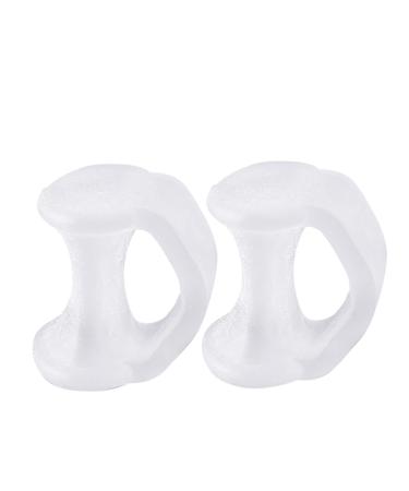 Gel Toe Separators For Overlapping Toes Hammer Toe Straightener Bunion Pads Corrector For Women Pinky Toe Spacers For Bunion Relief Drainage Ginger Foot Bath 1 Fl Oz (Pack of 1) Clear
