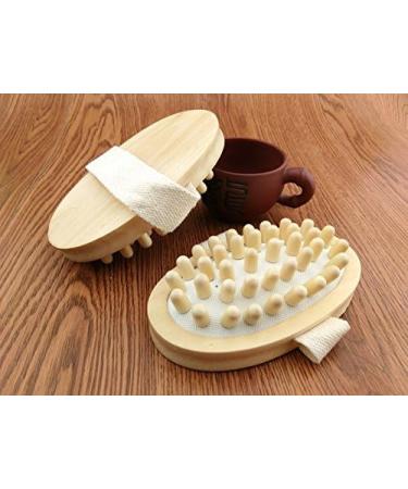 Jytop 2 Natural Wooden Hand Massager & Body Brush for Cellulite Reduction - Improve Skin Health - Buy Online on GoSupps.com
