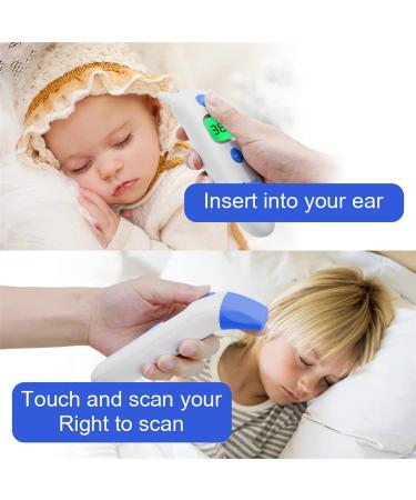 Berrcom 2-in-1 Digital Forehead and Ear Thermometer - Non Contact Infrared Thermometer for Adults, Kids, and Babies - Buy Online on GoSupps.com