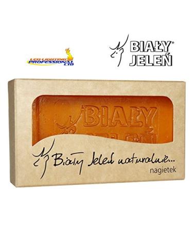 BIALY JELEN - Hypoallergenic glycerin soap with a marigold extract - 100g by BIALY JELEN