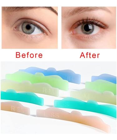 8 Pairs Professional Eyelash Perming Pad Silicone Eyelashes Curler Rods Reusable Lashes Lift Shield Tool for A Natural Eyelash Lift - Buy Online on GoSupps.com