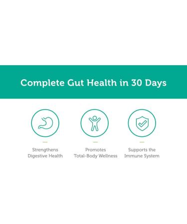 Global Healing Center Gut Health Kit: 30-Day Program for Digestive Maintenance - Prebiotic Probiotic Cleanse & Aloe Vera Supplements for Adults - Buy Online on GoSupps.com