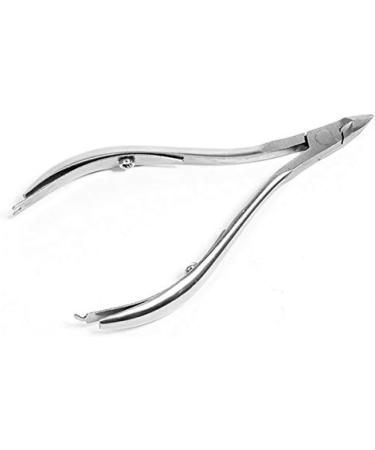 Professional Cuticle Nippers | Precision Surgical-Grade Stainless Steel Cuticle Trimmer French Handle Single Spring 5mm Jaw (Half Jaw) - Buy Online on GoSupps.com