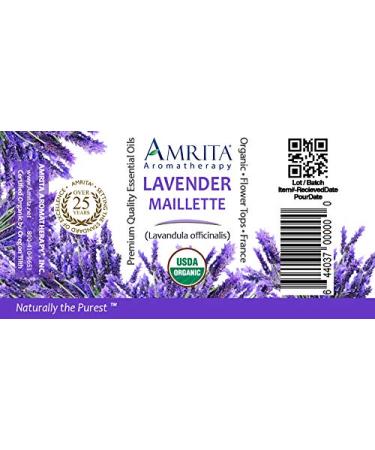 Organic Lavender Maillette Essential Oil 100% Pure Undiluted Lavandula officinalis Therapeutic Grade Premium Quality Aromatherapy Oil Tested & Verified 60ML 2 Fl Oz (Pack of 1) - Buy Online on GoSupps.com
