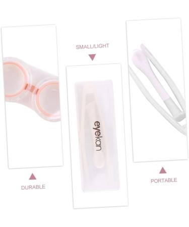 Lalafina Contact Lens Box - Applicator & Case Holder | Sweet White & Pink Invisible Container (10.2x7.8cm) - International Shipping Available - Buy Online on GoSupps.com