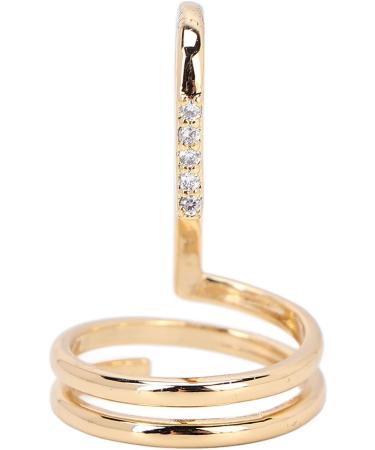 Decorative Nail Ring Fashion Fingertip Jewelry Nail Art Ring Ladies Wearing Nail AccessoriesGold Appearance Specific Form Brilliant Us Easy to Apply Superb Finger Nail Ri (#1) - Buy Online on GoSupps.com