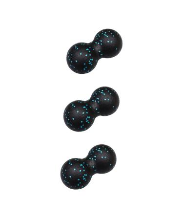 Gatuida 3st back massage device lacrosse-ball gymnasium ball peanut massage ball Neck massage device Yoga ball back roll Balance Massage ball foam roll Fitness Scrollrad 16.5x8pcs Blaux3stk