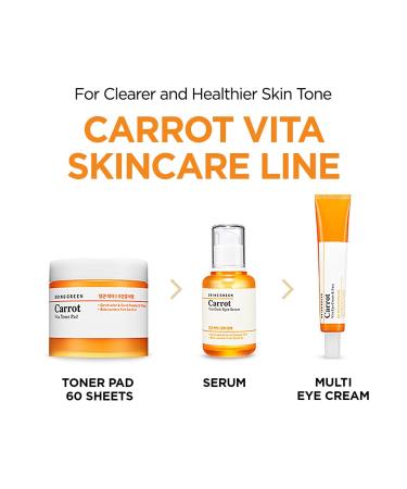 BRING GREEN Carrot Vita Eye Cream & Face Double SET - Anti-Aging Eye Cream with Vitamins C B E & Retinol for Dark Spots - 2 Count (30ml each - Buy Online on GoSupps.com