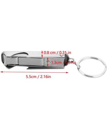 Outdoor Multi-Function 2 Nail Cutter Chain Ring Nail Cutter Clippers Nail Clippers For Nail Clippers In 1 Mini Tool Key Bottle Opener - Buy Online on GoSupps.com