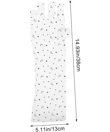 Healeved 6 Pairs Nail Gloves Uv Shield Gloves Protective Gloves Gel Manicure Uv Gloves Uv Lamp Manicure Dryer Gloves Nail Uv Gloves Nail Art Gel Miss Polyester Nail Polish Hand White - Buy Online on GoSupps.com