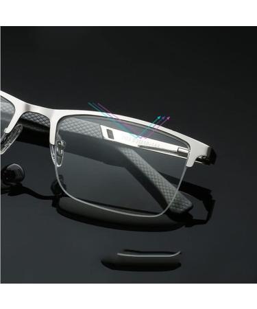 FREAZE Men's Half Frame Reading Glasses - HD Help for Easy Reading 1.0x to 3.5x Magnification - Lightweight & Stylish Visual Aid - Buy Online on GoSupps.com