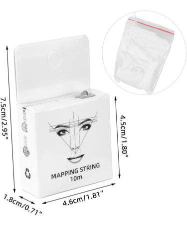 FOMIYES Home Tools Makeup Tools Eyebrow Mapper Tool Eyebrow Shaper Ink Multifunction 4.6x1.8x7.5cm White - Buy Online on GoSupps.com