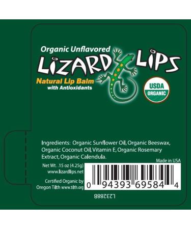 Lizard Lips USDA Certified Organic - 4 Flavor Variety Pack | Natural Lip Balm Sampler - Buy Online on GoSupps.com