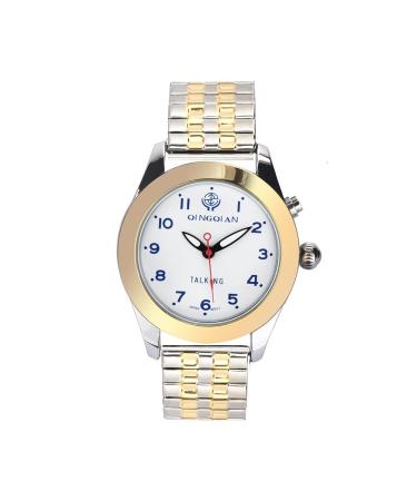 QINGQIAN English Talking Watch Suitable for The Elderly and Visually impaired for Men's Style
