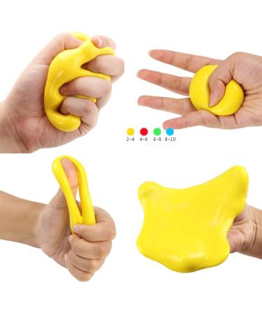 hfior 4 Pieces Therapy Putty Hand Squeezer Putty for Hand Training Therapy Putty - Buy Online on GoSupps.com