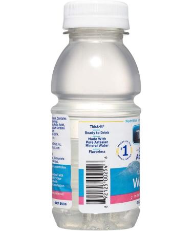 Thick-It Clear Advantage Eau douce et paisse consistance nectar pr te boire aide avaler digestible hydratation en d placement pratique et pr te l'emploi pas de m lange n cessaire L g rement pais Eau 236.59 ml (Lot de 1) - Buy Online on GoSupps.com