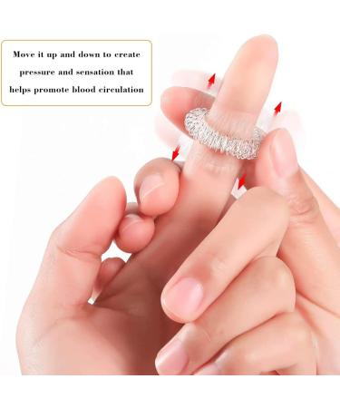 2 Hedgehog Ball Massagers & 5 Acupressure Finger Rings - Silvery Decompressors for All Ages - Buy Online on GoSupps.com