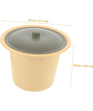Buy Spittoon Urinal - Convenient Plastic Pee Cup for Men & Women | Night Urine Pot with Lid - Ideal Chamber Pot for Home Use - Buy Online on GoSupps.com