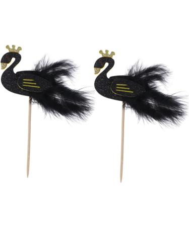 HOMSFOU 10 Pcs Birthday Cake Toppers Cupcake Topper Cake Pick Cake Decoration Wing Party Supplies - Buy Online on GoSupps.com