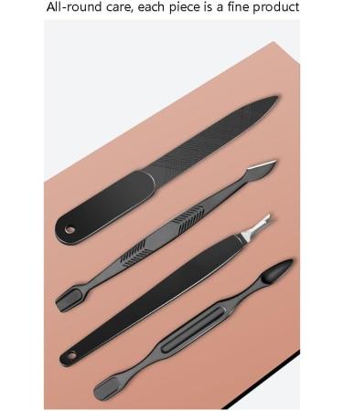 Nail Clippers Set Manicure Set Sharp and Durable Fingernail Clipper with Nail File Manicure Tools for Men Women (Color : Black C) - Buy Online on GoSupps.com