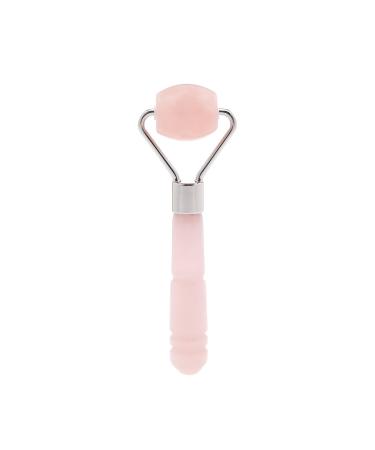 Skin Gym Rose Quartz Mini Roller Facial Massager for Wrinkles and Fine Lines Anti-Aging Face Lift Skin Care Beauty Tool