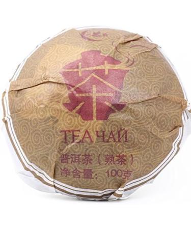 100g 2010yr Aged Ripe Puerh Tea Shu Tuo Cha Chinese Puer Tea with Tin Can Pack - Buy Online on GoSupps.com