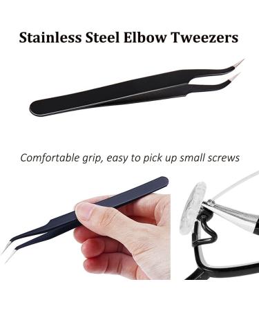 Premium Eyeglass Repair Kit with Precision Screwdriver Set, Tweezer, Nose Pads - Ideal for Sunglasses and Watch Repair - Buy Online on GoSupps.com