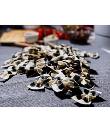 Black and White Butterfly pasta (2x250g) durum wheat semolina Handmade traditional bronze drawing no preservatives or additives - Buy Online on GoSupps.com