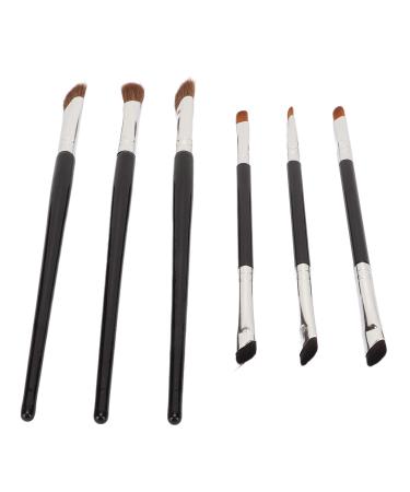 Zetiling 6Pcs Brush Nose Shadow Brush Kit | Skin-Friendly Fiber Bristles for Perfect Makeup | Double End Design | Soft Touch & Lightweight - Buy Online on GoSupps.com