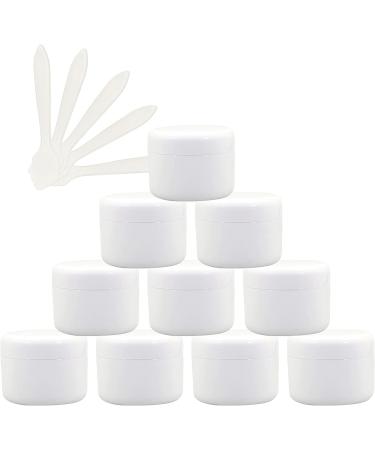 empty jars with lids cosmetic jar B0CL9K7SRC12 PC Empty 50ml Pink Plastic Cosmetic Jars with Screw Lid 50g Small Pot with Inner Linner for Cosmetic Travel Gel Lip Balm + 5X Spatula (Color : Roze S (