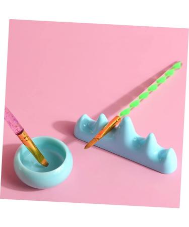 minkissy 5 Sets Nail Art Brush Cup Manicure Bowl Chinese Bask Cups Make up Pen Holder Plastic - Buy Online on GoSupps.com