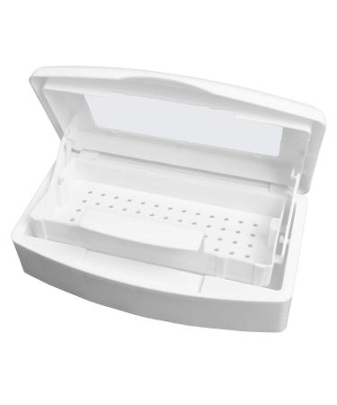 Nail Tool Sterilizer Box, Plastic Sterilization Tray for Tweezer, Eyelash Extensions, Nail Implement for Esthetician