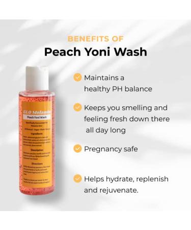 Peach Yoni Wash with Aloe Vera - pH Balanced Feminine Hygiene Soap for Vaginal Care - Antibacterial & Natural - Sensitive Skin Safe - Buy Online on GoSupps.com