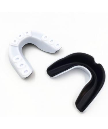 Verdant Touch Slim Fit Athletic Mouthguard for Boxing & Football - Impact Resistant Tooth Protection in Black & White - Buy Online on GoSupps.com