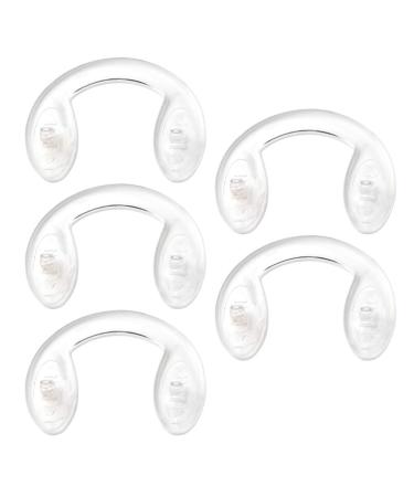 FARUTA 5x Stick-on Eyeglass Nose Pads Non-Slip Soft U Shape Silicone Nose Pads for Glasses Sunglasses