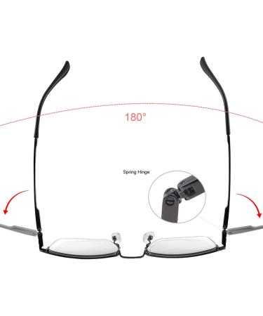 Shop Miryea Photochrome Progressive Multifocus Reading Glasses - Blue Light Blocking Black 2.5x - International Shipping Available! - Buy Online on GoSupps.com