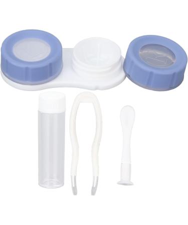 Shop Verdant Touch Mini Contact Lens Container Kit - Portable Purple & Multicolored Plastic Lens Holder for Daily Use Soaking & Retention - Perfect for Travel & Eye Care - Buy Online on GoSupps.com