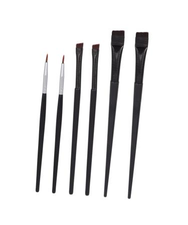 FOMIYES 6pcs Eyeliner Makeup Brush Powder Makeup Eye Makeup Brush Oblique Eyeliner Brush Flat Brush