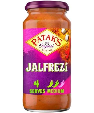 Patak's Jalfrezi Curry Sauce Jar 450g with Madras Curry Sauce Jar 450g & Tikka Masala Curry Sauce Jar 450g (3 Pack Mixed Bundle) - Buy Online on GoSupps.com