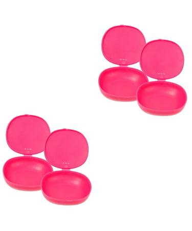 Lurrose 4 pieces storage SBOX for menstruation cups reusable etui for menstrual cups sterilizer pebble gel portable Miss female products