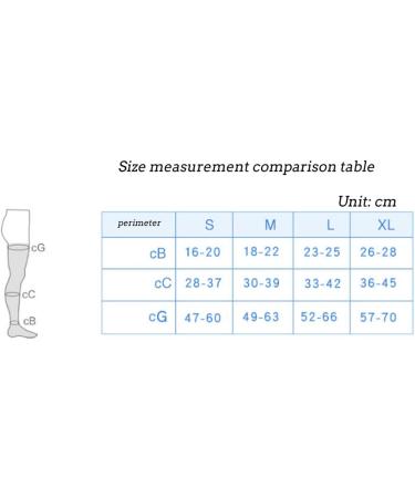 Compression Knee Socks for Varicose Veins | Soft Supportive Stockings for Pain Relief & Sports | Ideal for Home & Work | XXL Flesh Color - Buy Online on GoSupps.com
