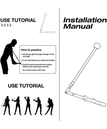 Golf Swing Trainer | Portable Golf Swing Master for Beginners | Improve Forearm Rotation & Shoulder Turn | Adjustable Exerciser Aid - Buy Online on GoSupps.com